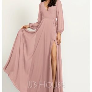 JJ’s house dusty rose bridesmaids dress NWT